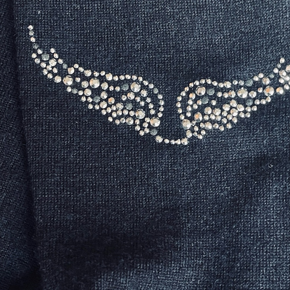 Zadig & Voltaire Navy V-Neck Women's Sweater